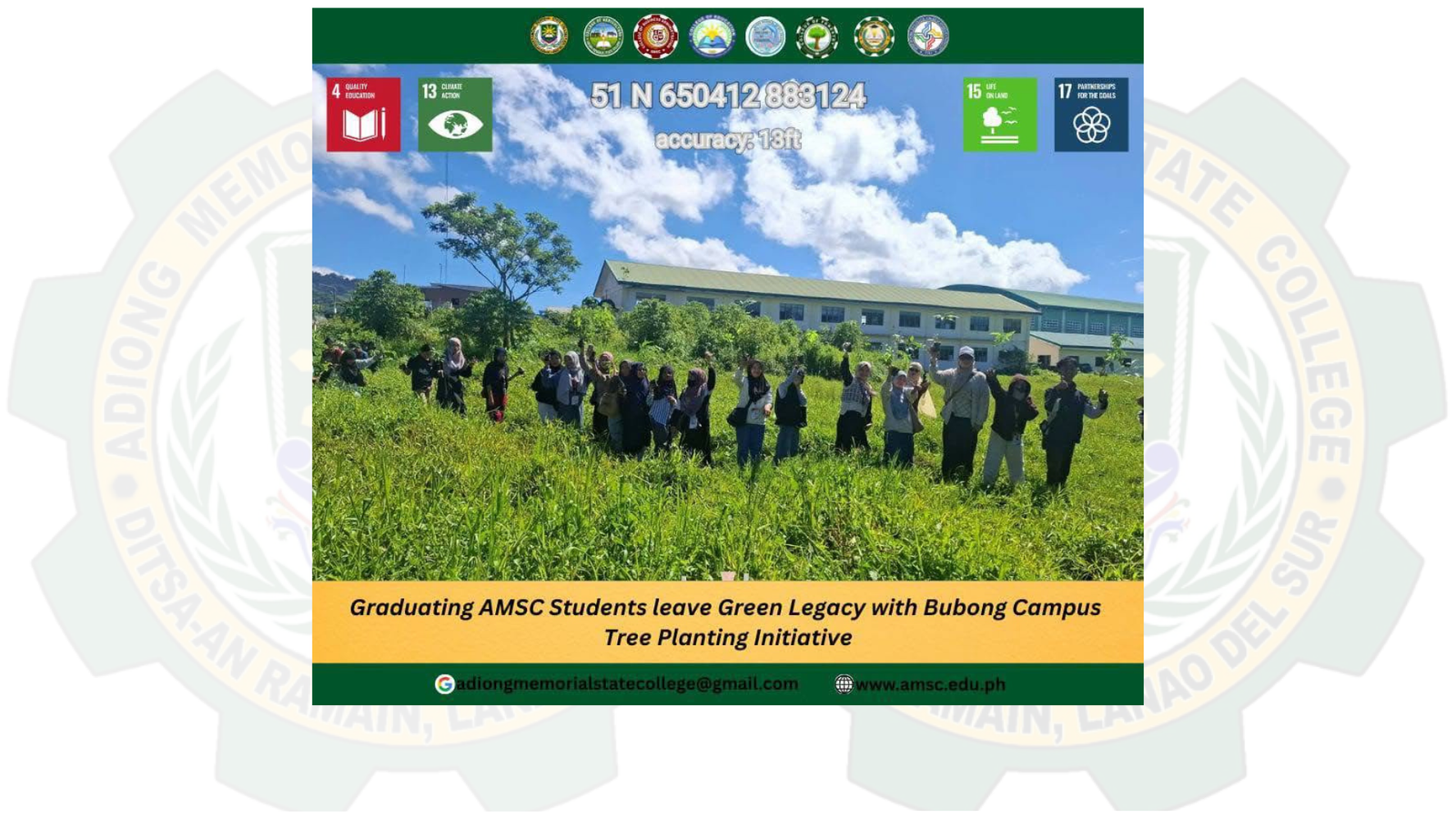 Graduating AMSC Students leave Green Legacy with Bubong Campus Tree Planting Initiative